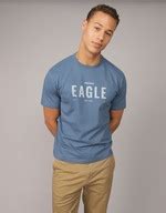 Buy American Eagle Men Navy Logo Graphic T-Shirt Online - 39947380