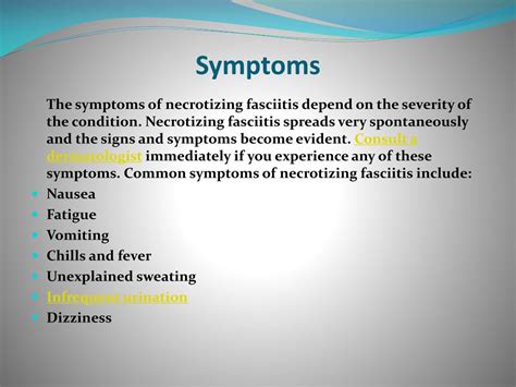 PPT - Necrotizing Fasciitis: Symptoms, Causes, Diagnosis and Treatment ...