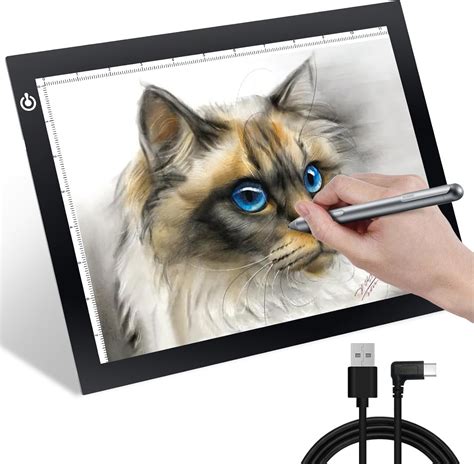 9x12 Inch LED Light Pad, Ultra-Thin USB Powered Bright Light up Box ...