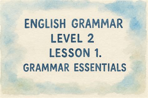 Image result for English Grammar Lesson 2