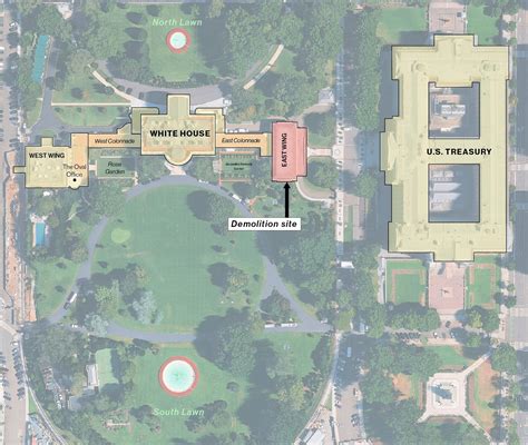 “Toda” el ala este será “modernizada” para construir el salón de baile ...