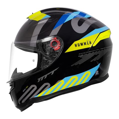 MT Helmets - Hummer Tubex : Black/Flo Yellow – Motogear Performance