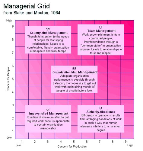 Managerial Grid Model 的图像结果