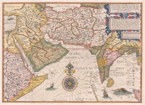 A 16th century map of Somalia by Jan Huyghen