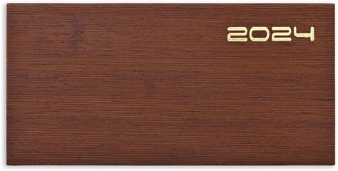 Scholar - New Year 2024 Slim Diary (Week to View 70 GSM Paper) (Tan ...