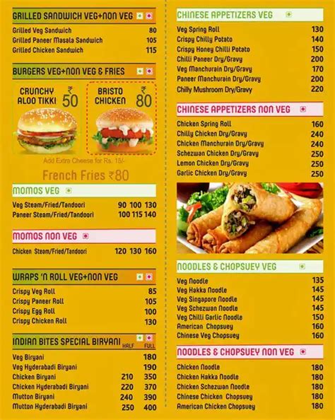 Menu at Indian Bites Restaurant, New Delhi