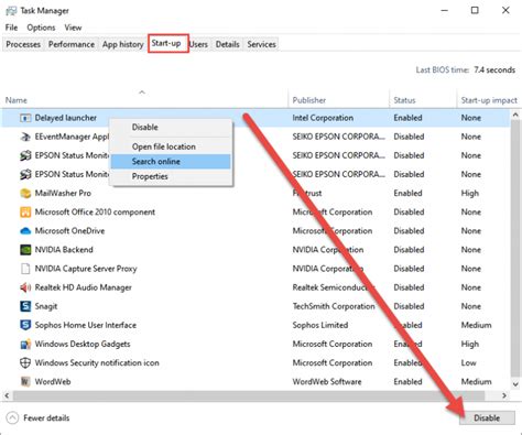 Startup Programs 的图像结果