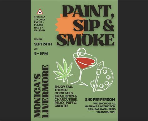 Paint, Sip & Smoke, 2074 Second St, Livermore, 24 September 2025 ...
