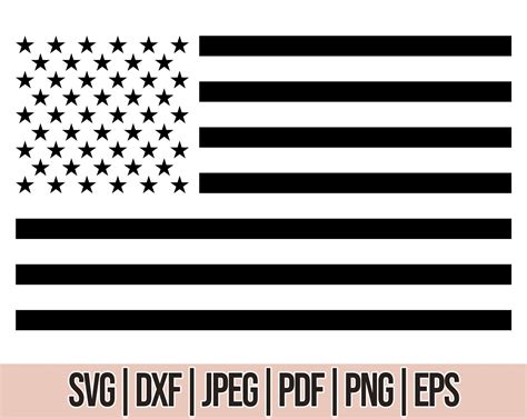 American Flag Svg for Cricut and Silhouette USA Flag Cut - Etsy Hong Kong