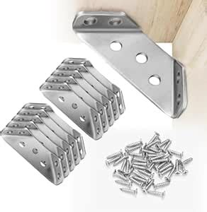 DRUCILA 10PCS Corner Connectors, Stainless Steel Universal Corner ...