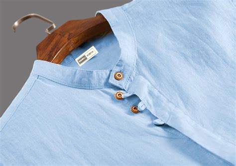 #Men's Light Blue Half-Sleeve Mandarin Collar Shirt – simplikurta