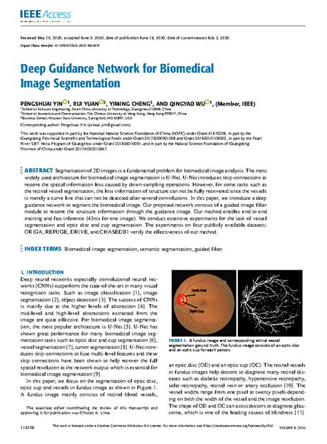 Deep Guidance Network for Biomedical Image Segmentation - Received May ...