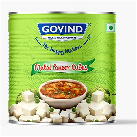 Govind Milk & Milk Products Malai Paneer Cubes 200g Tin - Price History
