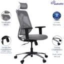 Wakefit Gravita Multi Lock Chrome Base Fabric Office Executive Chair ...
