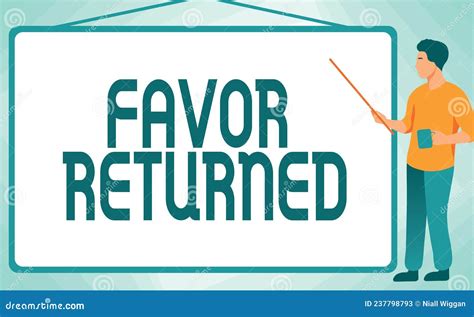 Handwriting Text Favor Returned. Concept Meaning Good Deed for Someone ...