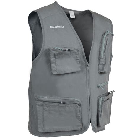 Buy Freshwater Fishing Online In India|Fishing Vest 1 Magnet Grey|Caperlan