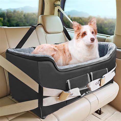 Amazon.com : INFANZIA Dog Car Booster Seat, Elevated Pet Car Seats for ...