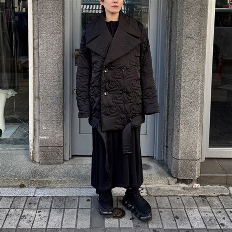 VIVIANO / Quilted Half Coat / BLACK | ふぁいん
