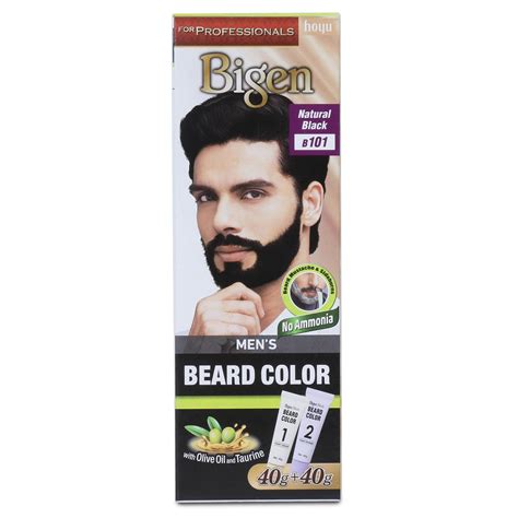 Bigen Proffesional Beard colour B101 Natural Black| Leaves no Stains ...