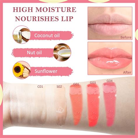Buy DAGEDA Plumping Lip Oil Hydrating Lip Gloss, Tinted Lip Oil ...