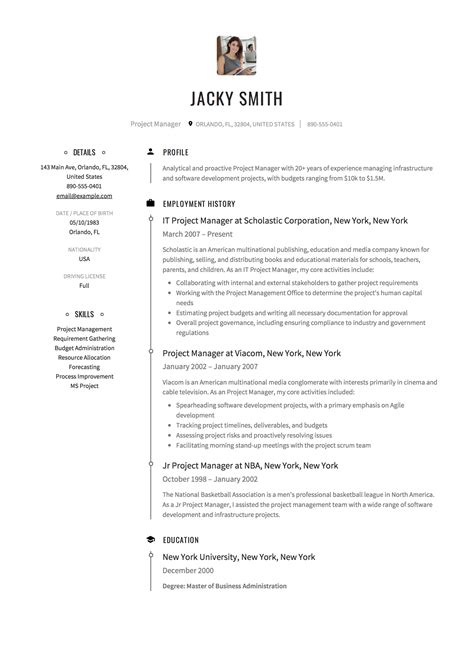 Project Manager Resume Tips 的图像结果