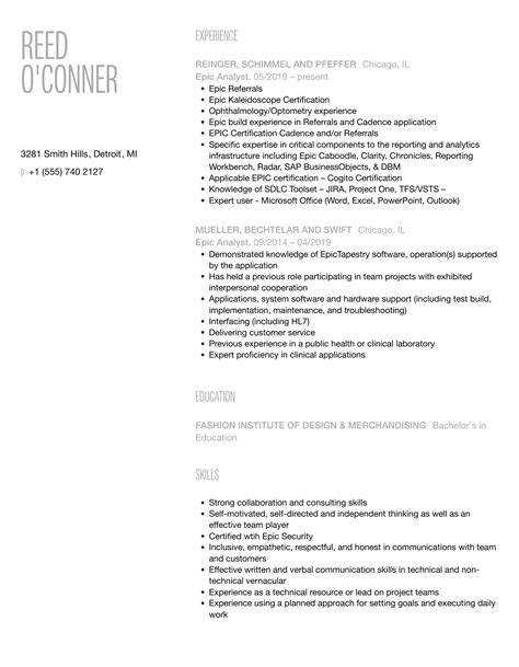 What Is An Epic Application Analyst at Bruce Earnshaw blog