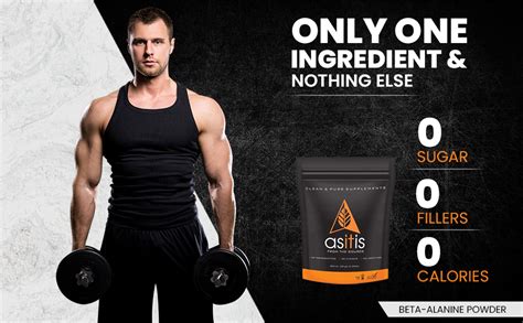 AS-IT-IS Nutrition 100% Beta Alanine Powder, Pre-workout Supplement for ...