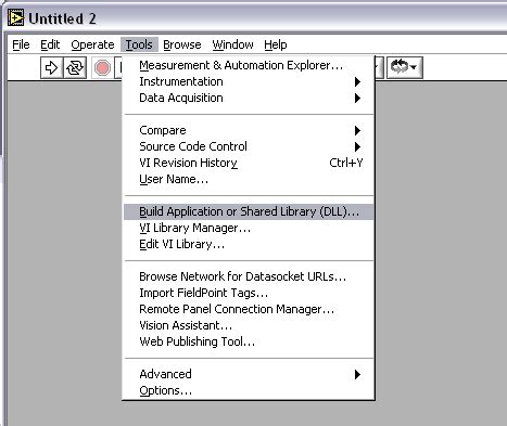 LabVIEW Application Builder 的图像结果
