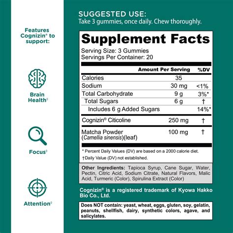 Goli® Matcha Mind Cognitive Gummies