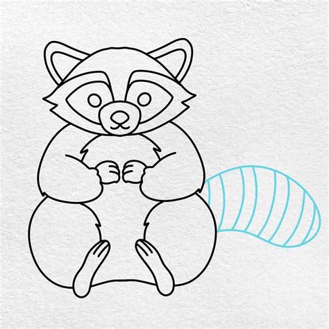 Raccoon Drawing - HelloArtsy