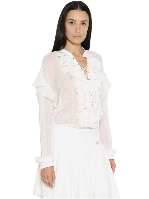 Gauze Shirt White at Samuel Unwin blog