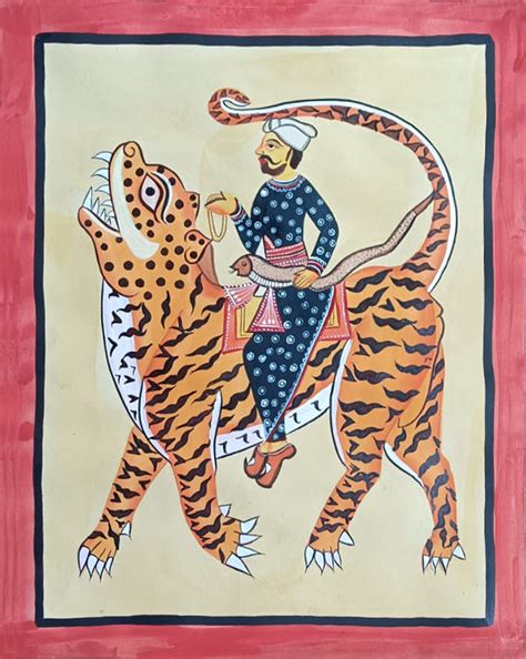 Gazi Pir in Kalighat | Religious Indian paintings