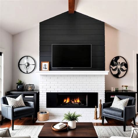 40 Black Shiplap Fireplace Ideas To Warm Up Your Space