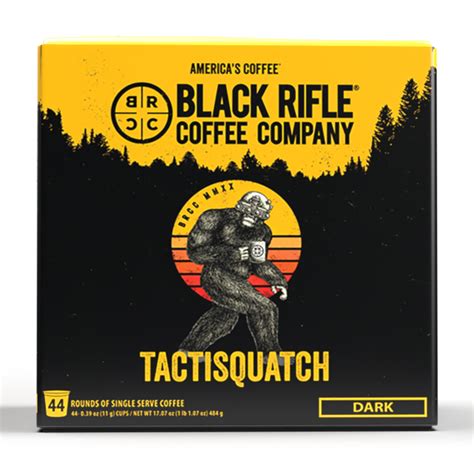 Black Rifle Coffee Company Tactisquatch K Cups Pods, Dark Roast, 44 Ct ...