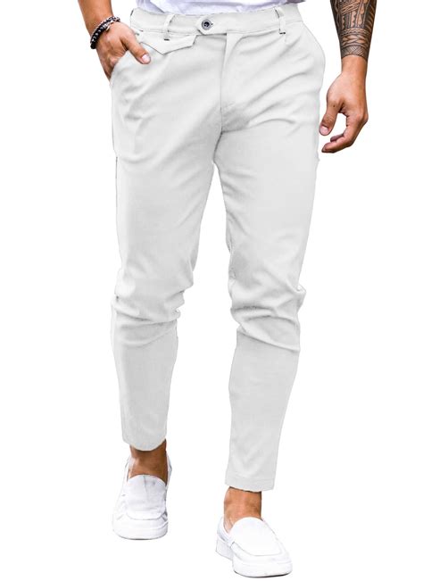 LRG Mens Chinos Slim Fit Pants Flat Front Stretch Skinny Tapered Dress ...