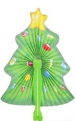 Rin (24) 10 Christmas Tree Folding Fan ~ Super Cool Stocking Stuffer ...