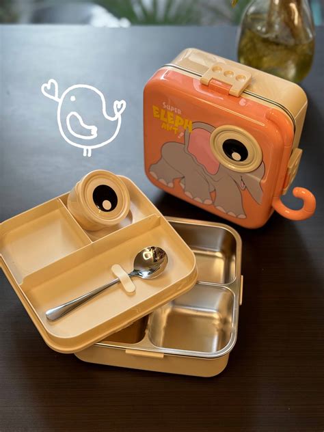 Kids Carnival Double Decker Stainless Steel Bento Box – MOOSE