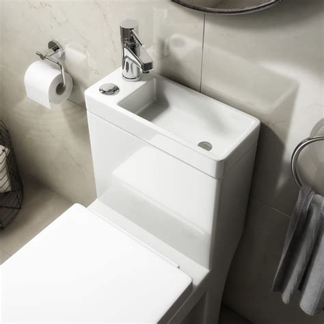 Modern Japanese Toilet With Sink On Top