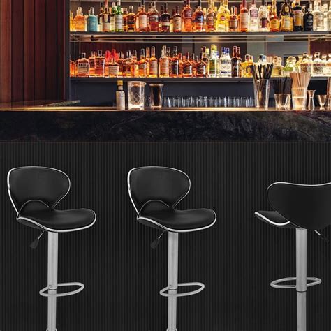 Vnewone Set of 2 Swivel Barstools Height Adjusta India | Ubuy