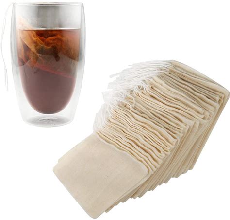 MEUBELS Tea Filters Strainer Bags Reusable Coffee Brew Herb Cheesecloth ...