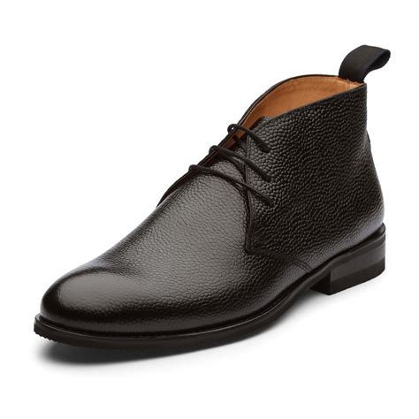Pebble Grain Leather Chukka Boot // Black (US: 10) - Dapper Shoes Co ...