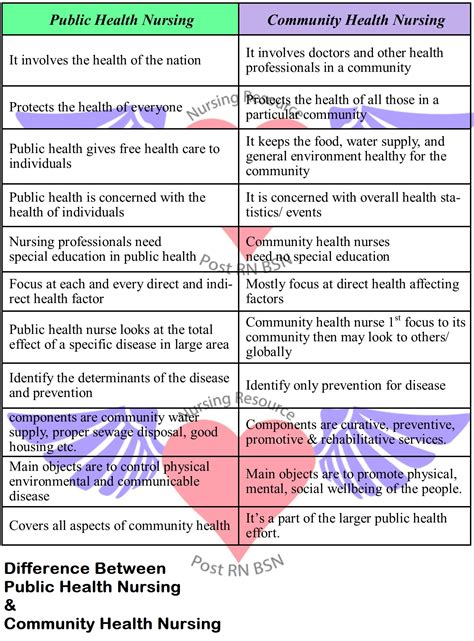 Difference Between Public Health Nursing & Community Health Nursing