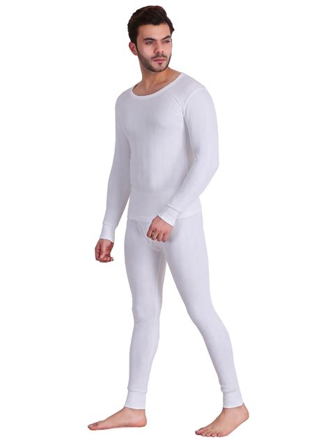 Buy Thermal Top & Pajama Set (White): TT Bazaar