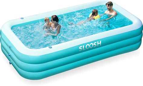 Amazon.com: Extra Large Inflatable Swimming Pool with Pump for Adults ...