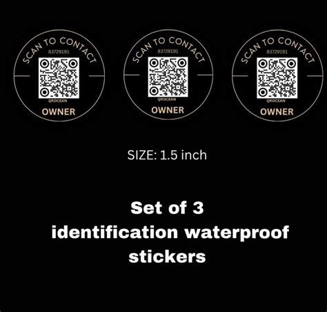 Identification QR Code Sticker so You Never Lose Your valuables ...