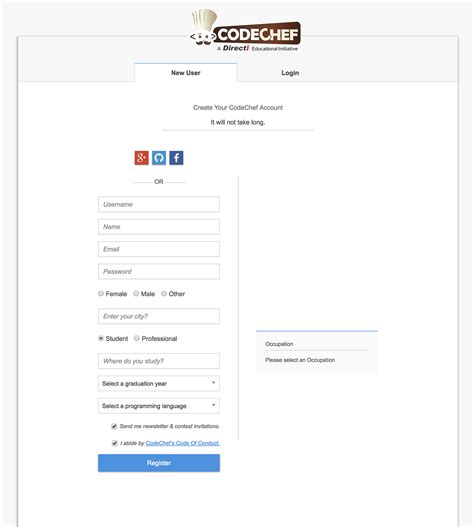 Image result for CodeChef ID