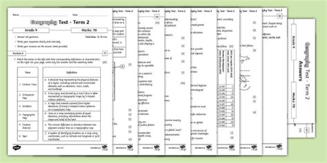 Grade 9 Geography Test Term 2