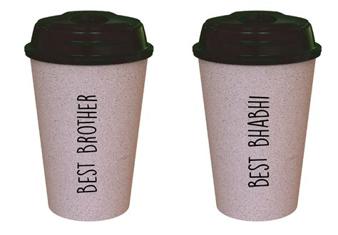 Customized Raksha Bandhan Eco-Friendly Rice husk On-The-Go Cup ...