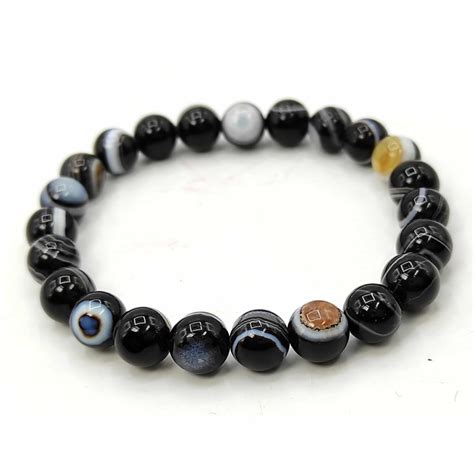 Natural Evil Eye Bracelet for Protection for Evil Energy 8mm – GonaKart ...