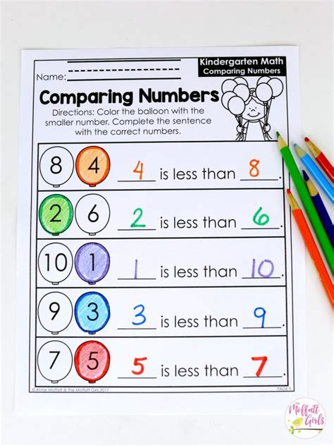 Image result for Kindergarten Math Comparing Numbers